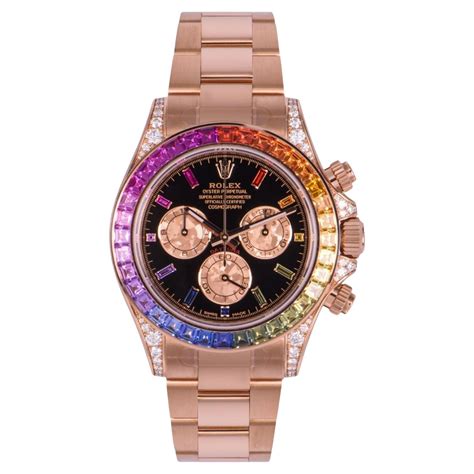 rainbow daytona rolex diamond bezel|rolex daytona rainbow 116595rbow.